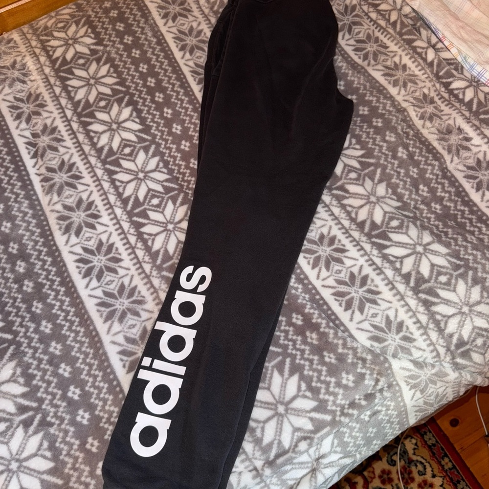 Adidas Black Sweatpants Comfortable Athletic Joggers